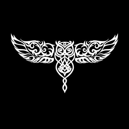 Ornament Owl Bird Wings Ation Engraving Decals It Won'T Fall Off