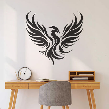 Wall Stickers Paster Paper Phoenix Rising Flying Bird Tattoo Waterproof