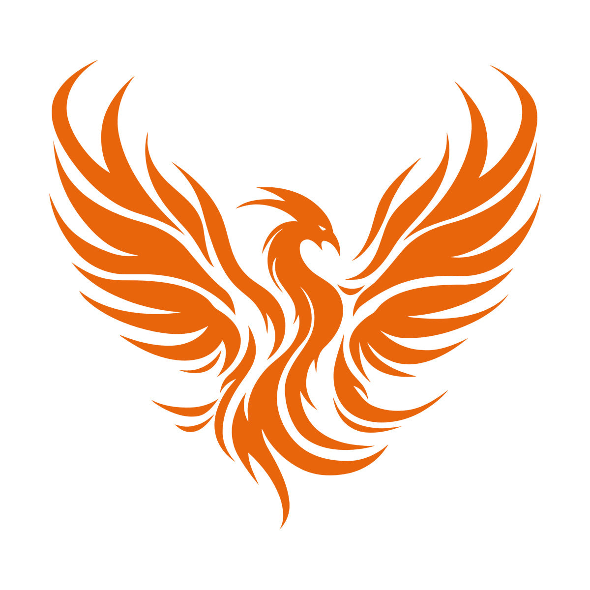 Wall Stickers Paster Paper Phoenix Rising Flying Bird Tattoo Waterproof