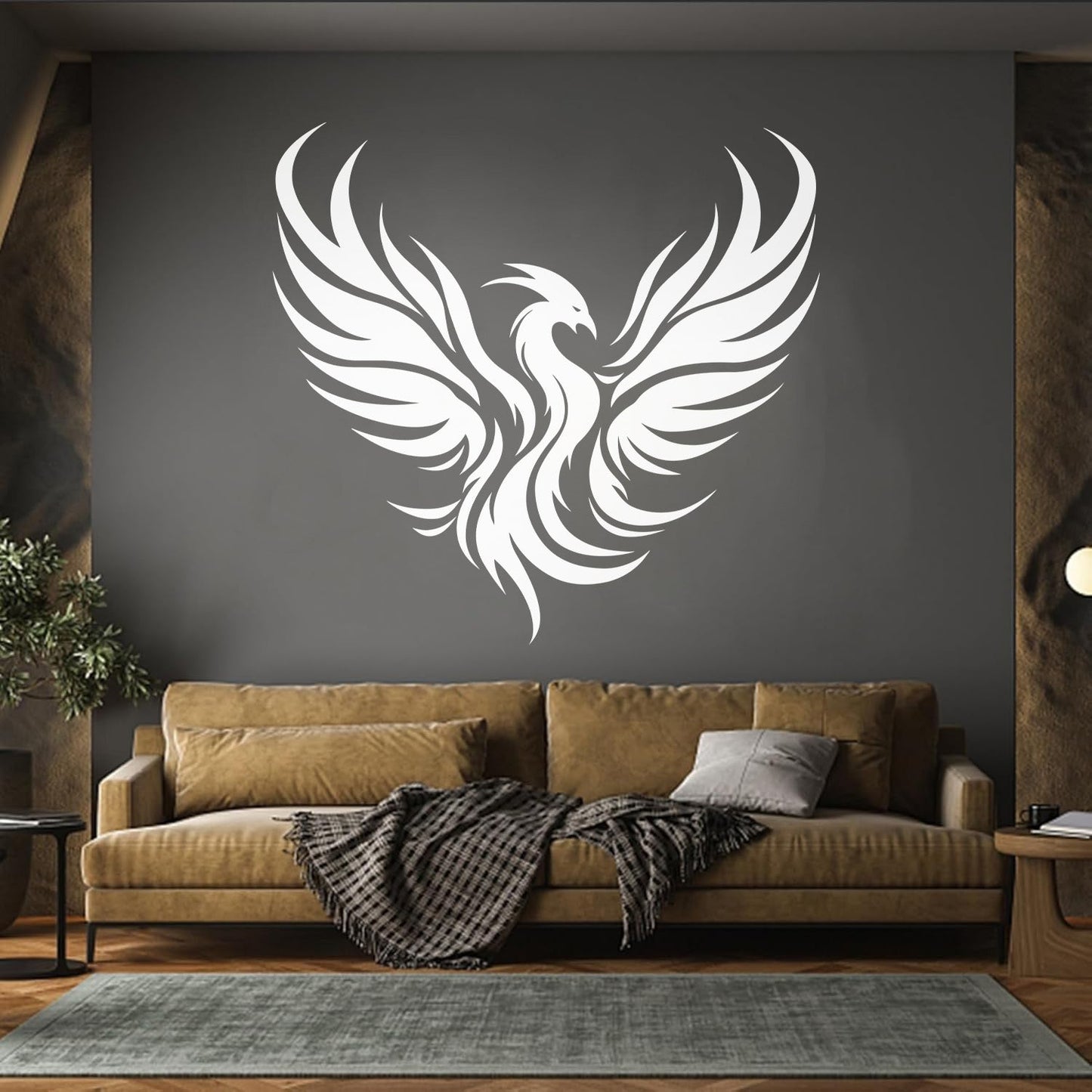 Wall Stickers Paster Paper Phoenix Rising Flying Bird Tattoo Waterproof