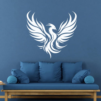 Wall Stickers Paster Paper Phoenix Rising Flying Bird Tattoo Waterproof