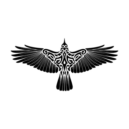 Engraving Decals Scandinavian Eagle Flying Bird Large Wings Multi Color Selection