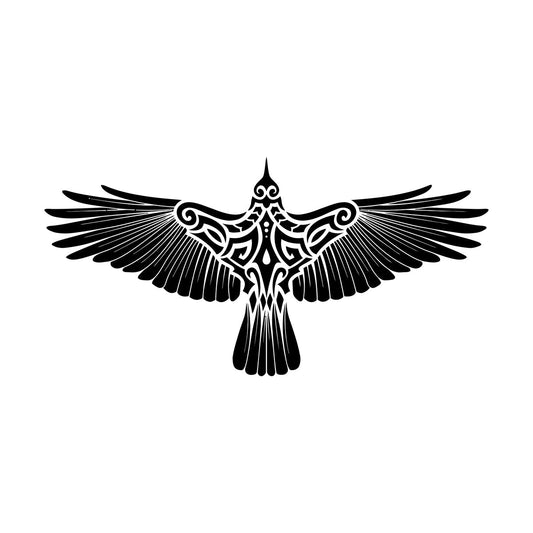 Engraving Decals Scandinavian Eagle Flying Bird Large Wings Multi Color Selection