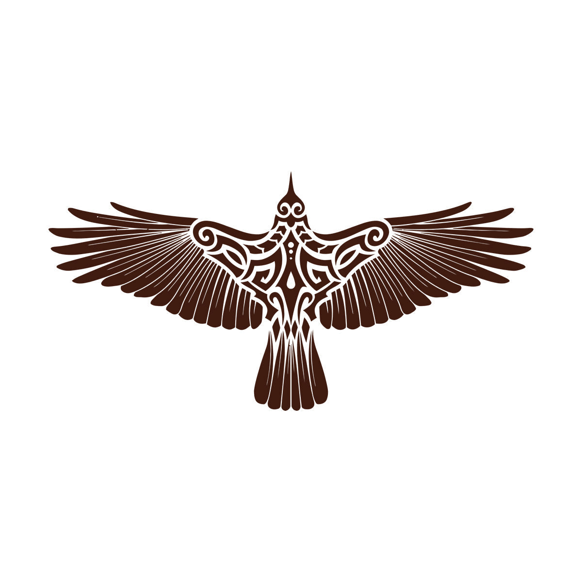Engraving Decals Scandinavian Eagle Flying Bird Large Wings Multi Color Selection