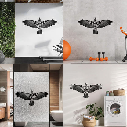 Engraving Decals Scandinavian Eagle Flying Bird Large Wings Multi Color Selection