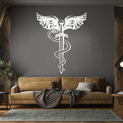 Lettering Decals Snake Bird Wings Sword Dagger Mythology Symbol Art Decoration