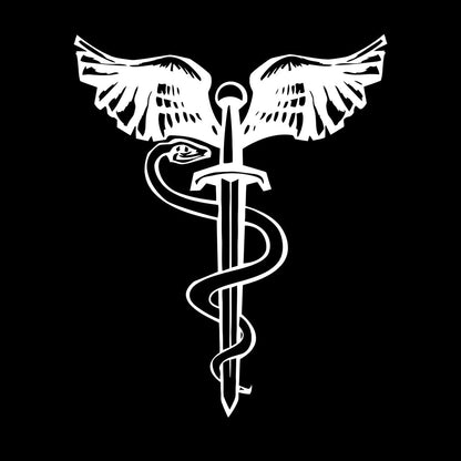 Lettering Decals Snake Bird Wings Sword Dagger Mythology Symbol Art Decoration