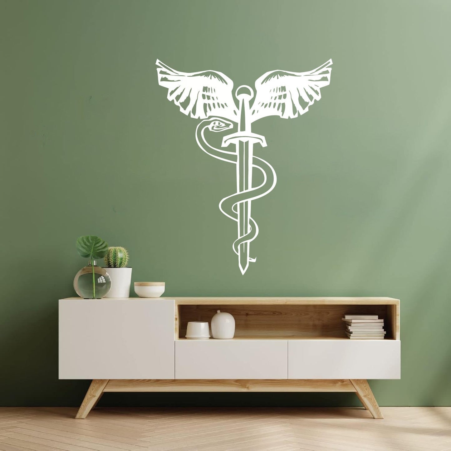 Lettering Decals Snake Bird Wings Sword Dagger Mythology Symbol Art Decoration