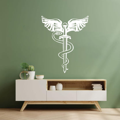 Lettering Decals Snake Bird Wings Sword Dagger Mythology Symbol Art Decoration