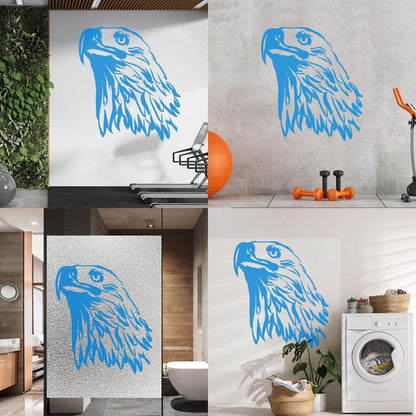Fine Carving Stickers Tribal Bird Abstract Eagle Head Feathers Equipped With Transfer Film Kit