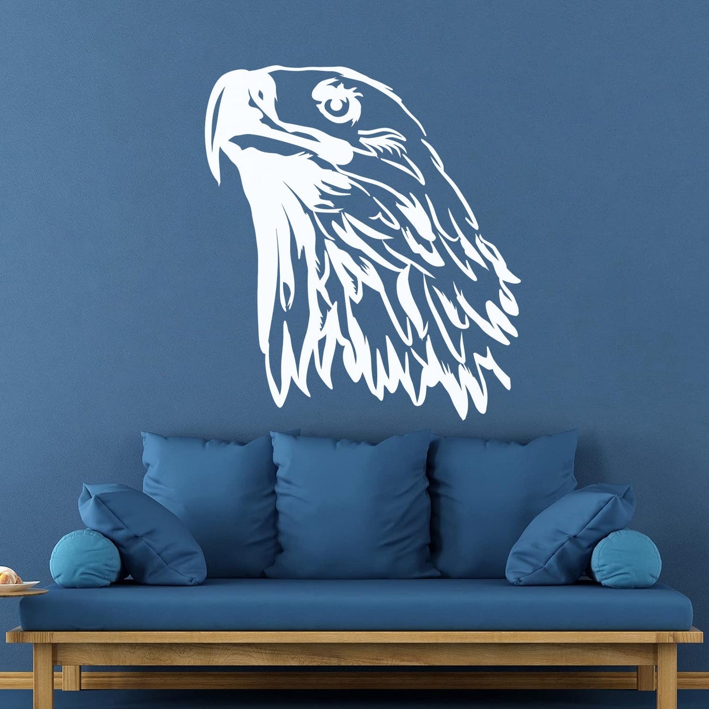 Fine Carving Stickers Tribal Bird Abstract Eagle Head Feathers Equipped With Transfer Film Kit
