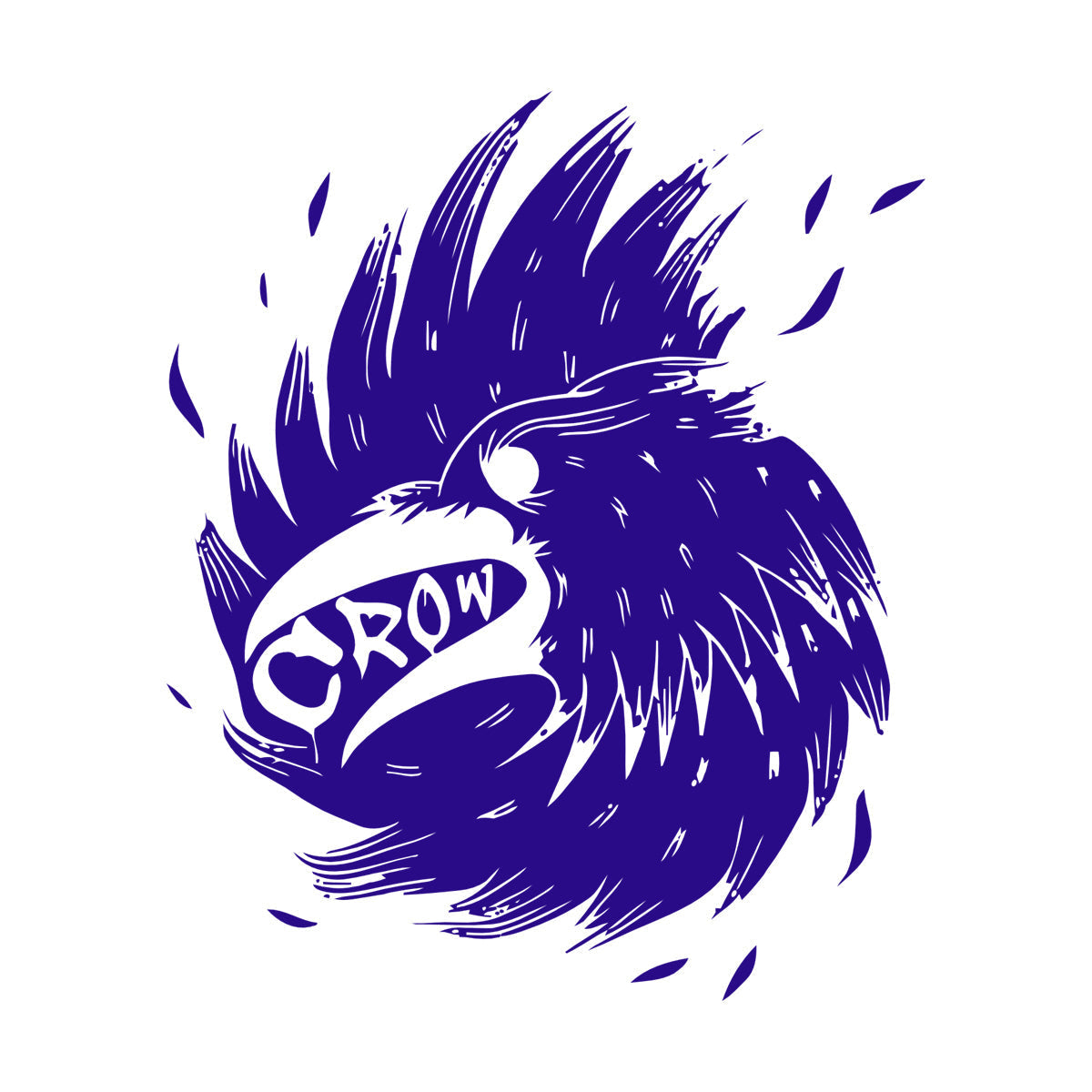 Wall Decals Pvc Bird Beak Crow Wing Feathers Multiple Size Options