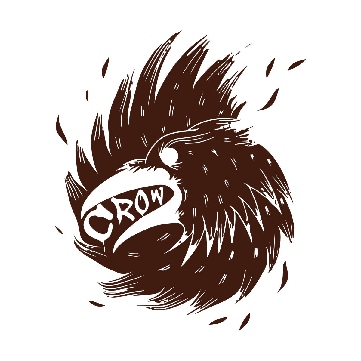 Wall Decals Pvc Bird Beak Crow Wing Feathers Multiple Size Options