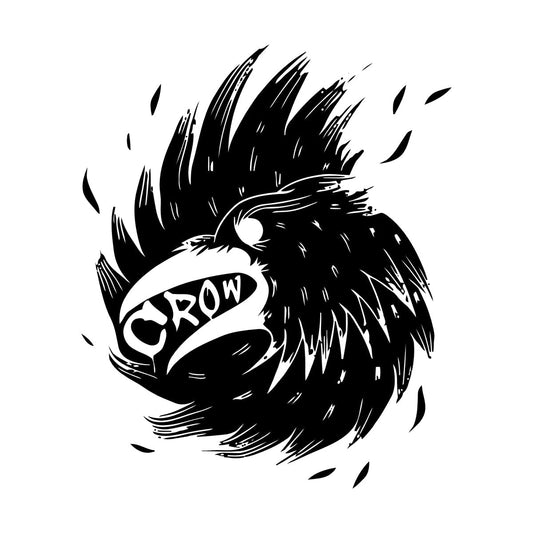 Wall Decals Pvc Bird Beak Crow Wing Feathers Multiple Size Options