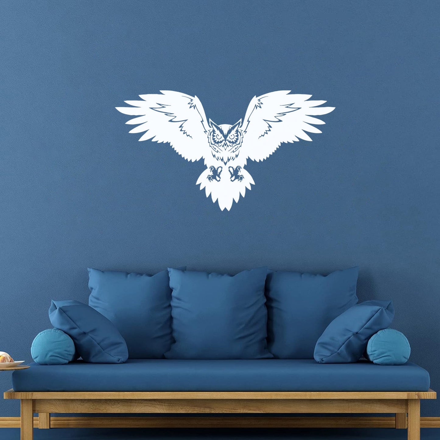 Mural And Wall Vinyl Decal Bird Owl Predator Claws Wings Flying Wisdom Car Body Decoration