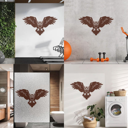 Mural And Wall Vinyl Decal Bird Owl Predator Claws Wings Flying Wisdom Car Body Decoration