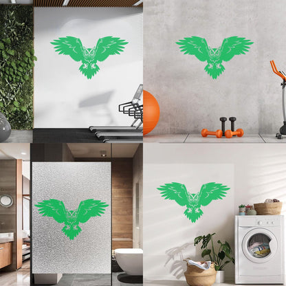 Mural And Wall Vinyl Decal Bird Owl Predator Claws Wings Flying Wisdom Car Body Decoration