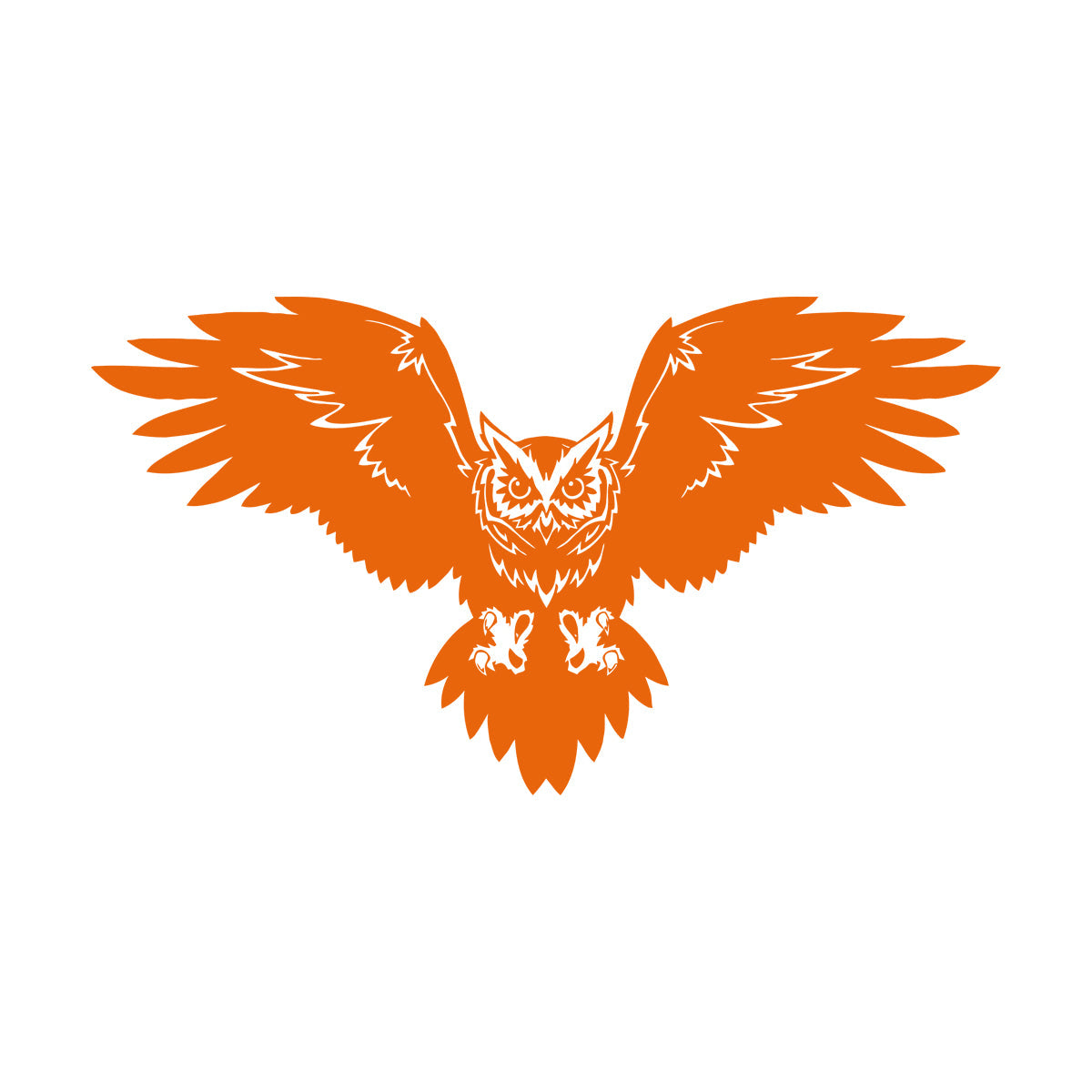 Mural And Wall Vinyl Decal Bird Owl Predator Claws Wings Flying Wisdom Car Body Decoration