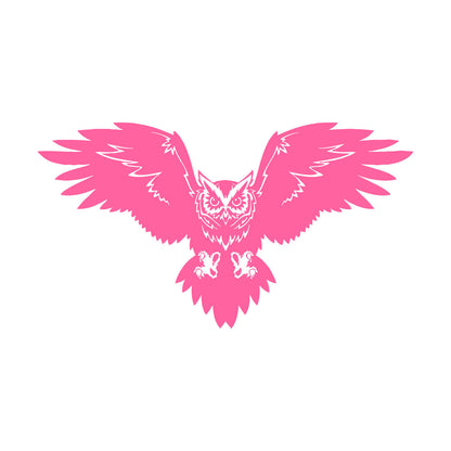 Mural And Wall Vinyl Decal Bird Owl Predator Claws Wings Flying Wisdom Car Body Decoration