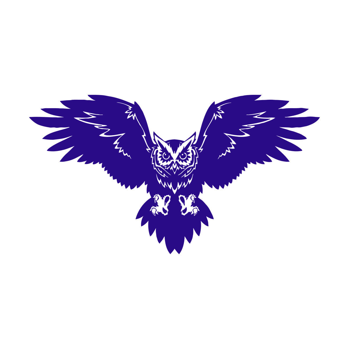 Mural And Wall Vinyl Decal Bird Owl Predator Claws Wings Flying Wisdom Car Body Decoration