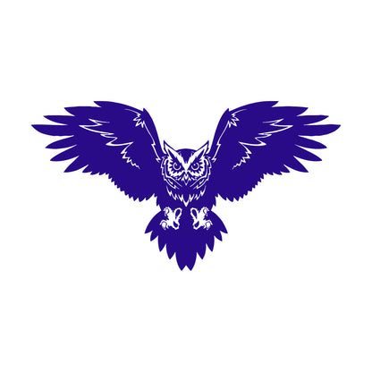 Mural And Wall Vinyl Decal Bird Owl Predator Claws Wings Flying Wisdom Car Body Decoration