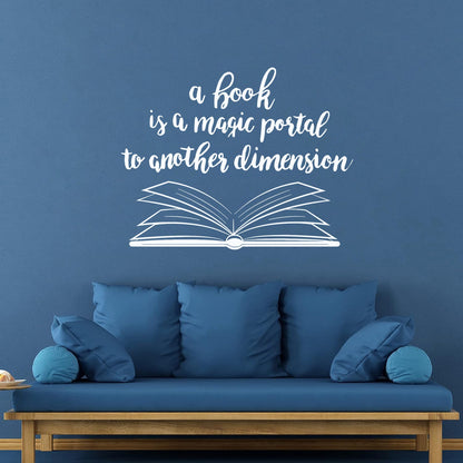 Wall Decals Book Quote Reading Book Shop Do Not Damage The Wall Surface