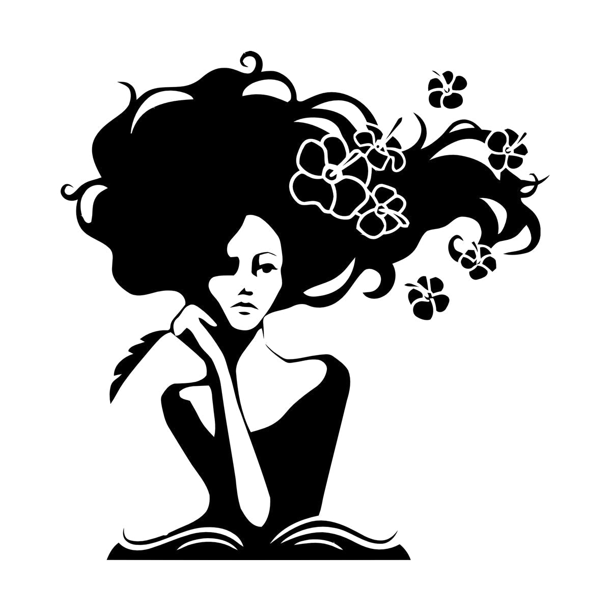 Mural And Wall Vinyl Decal Romantic Woman Writer Book Home N Easy Installation