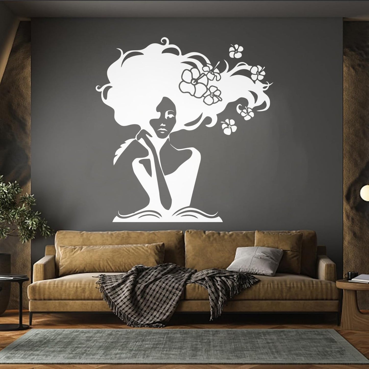 Mural And Wall Vinyl Decal Romantic Woman Writer Book Home N Easy Installation