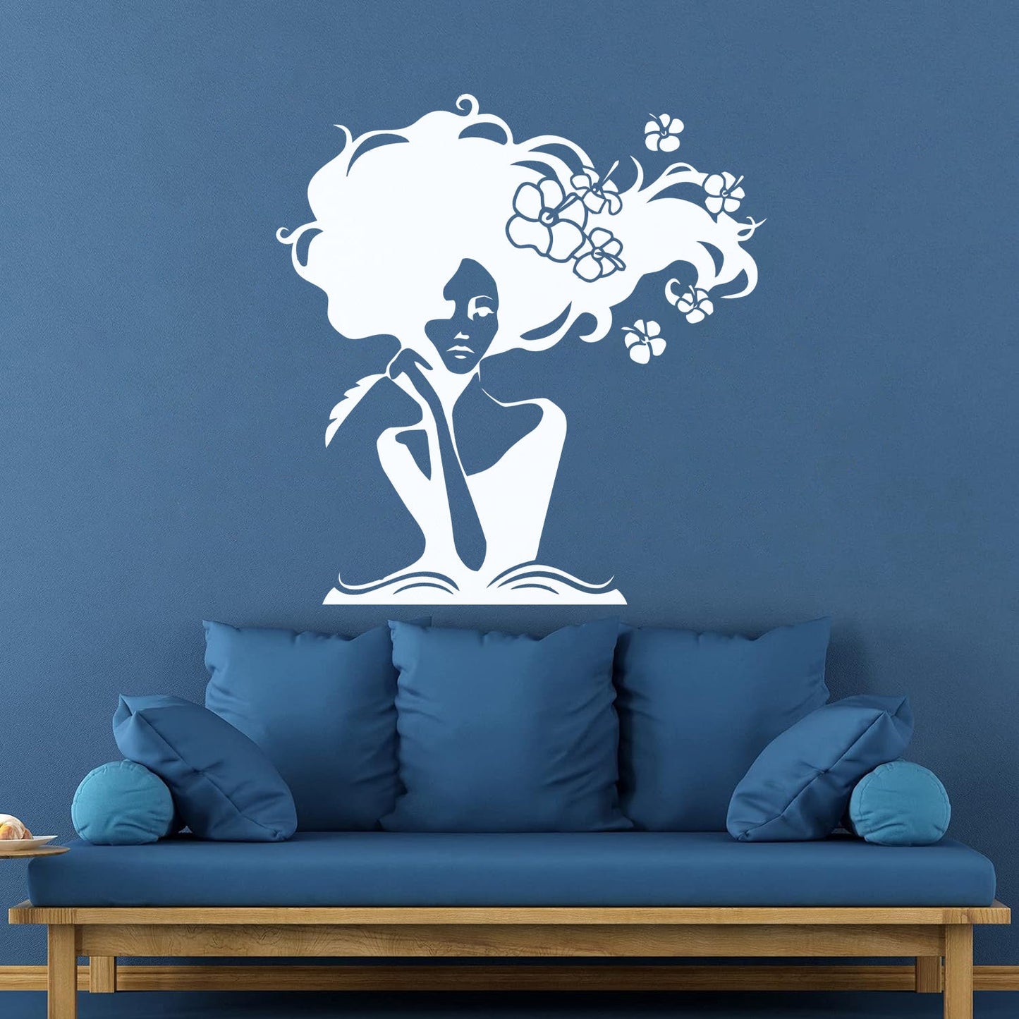 Mural And Wall Vinyl Decal Romantic Woman Writer Book Home N Easy Installation
