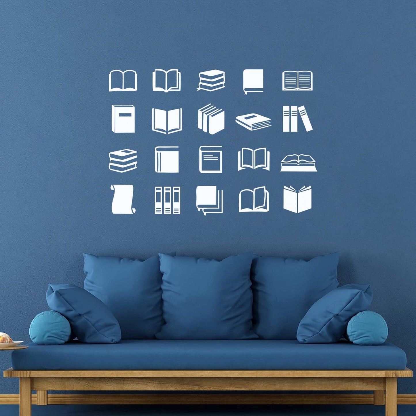 Many Books Library Collection Book Store Wall Stickers Paster Paper Art Mural Painting