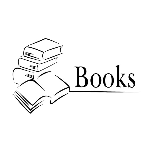 Fine Carving Decals Books Library Bookstore Bookworm School Personalized Customization