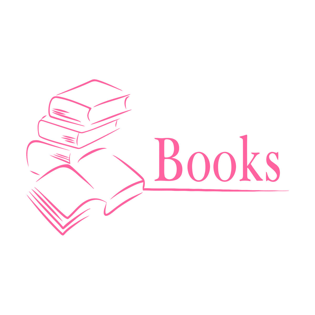 Fine Carving Decals Books Library Bookstore Bookworm School Personalized Customization