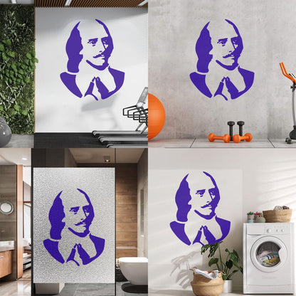 Vinyl Art Sticker William Shakespeare Writer Poet Literature Book Can Modify And Add Information