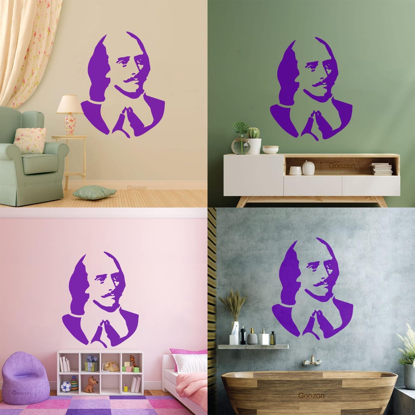 Vinyl Art Sticker William Shakespeare Writer Poet Literature Book Can Modify And Add Information