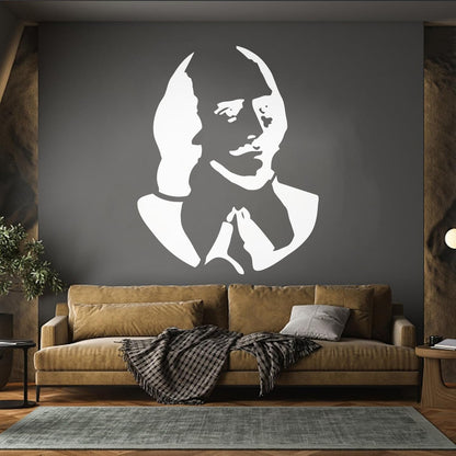 Vinyl Art Sticker William Shakespeare Writer Poet Literature Book Can Modify And Add Information