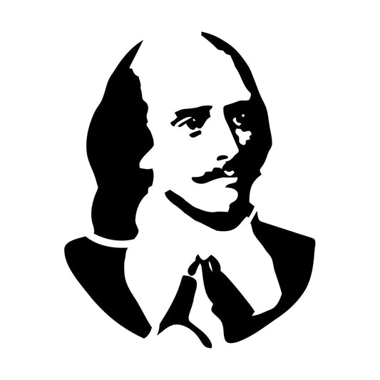 Vinyl Art Sticker William Shakespeare Writer Poet Literature Book Can Modify And Add Information