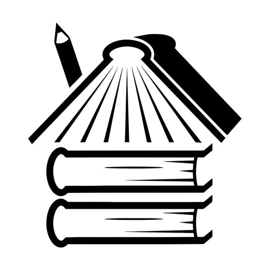 Book House Knowledge Study Engraving Stickers Art Decoration