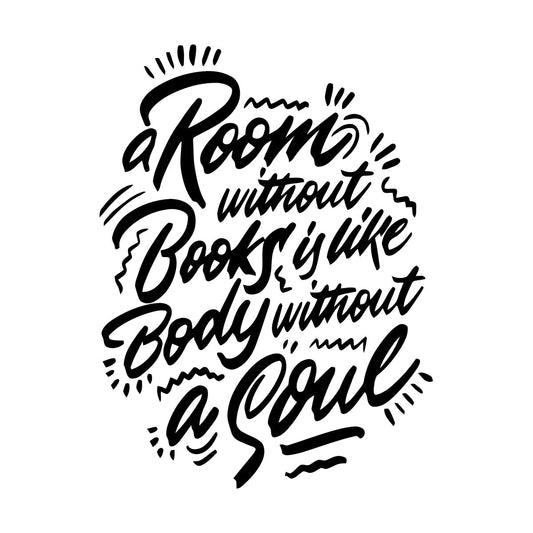 Wall Decals Pvc Book Literature Reading Bookworm Quote Can Modify And Add Information