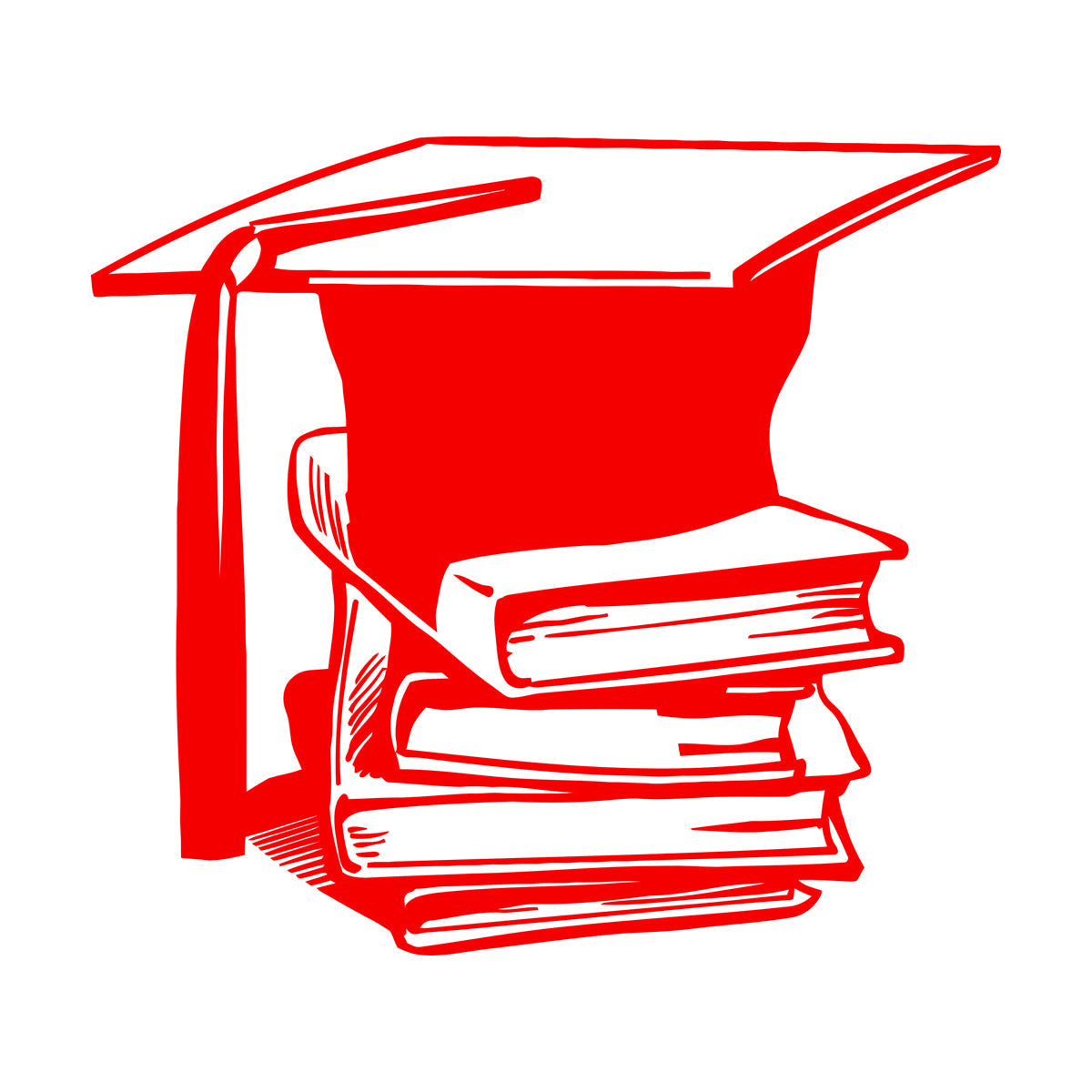 Lettering Stickers Books Library Science School Academic Cap It Won'T Fall Off