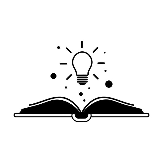 Wall Stickers Paster Paper Library School Idea Light Bulbs Open Book Reading Room Self Adhesive