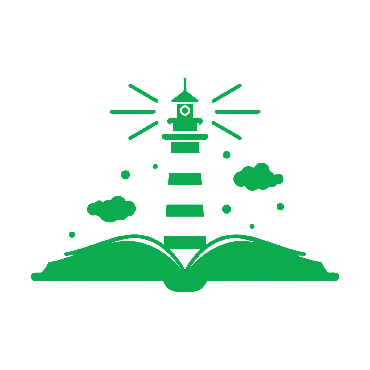 Wall Decals Paster Paper Lighthouse Book Kids School Can Modify And Add Information