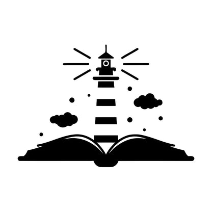 Wall Decals Paster Paper Lighthouse Book Kids School Can Modify And Add Information