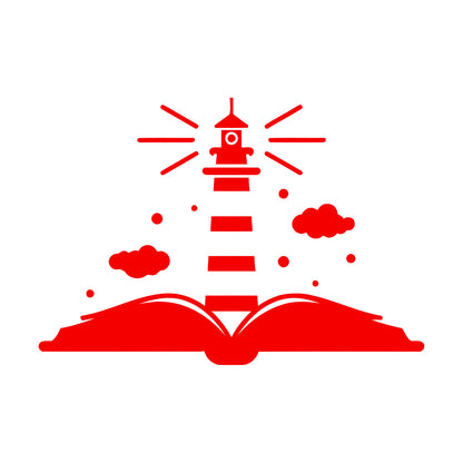 Wall Decals Paster Paper Lighthouse Book Kids School Can Modify And Add Information