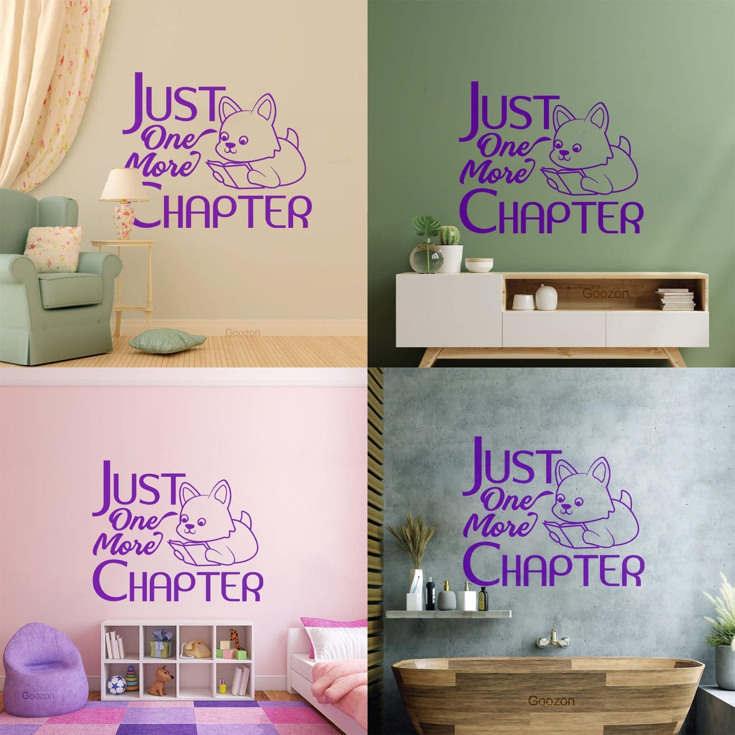 Lettering Decals Reading Books Love Pets Quote Bookworm Art Decoration