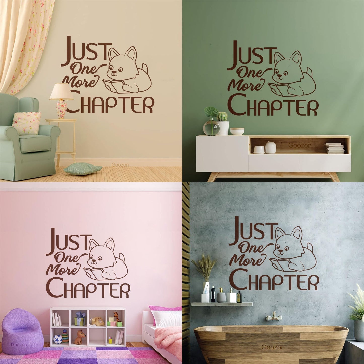 Lettering Decals Reading Books Love Pets Quote Bookworm Art Decoration