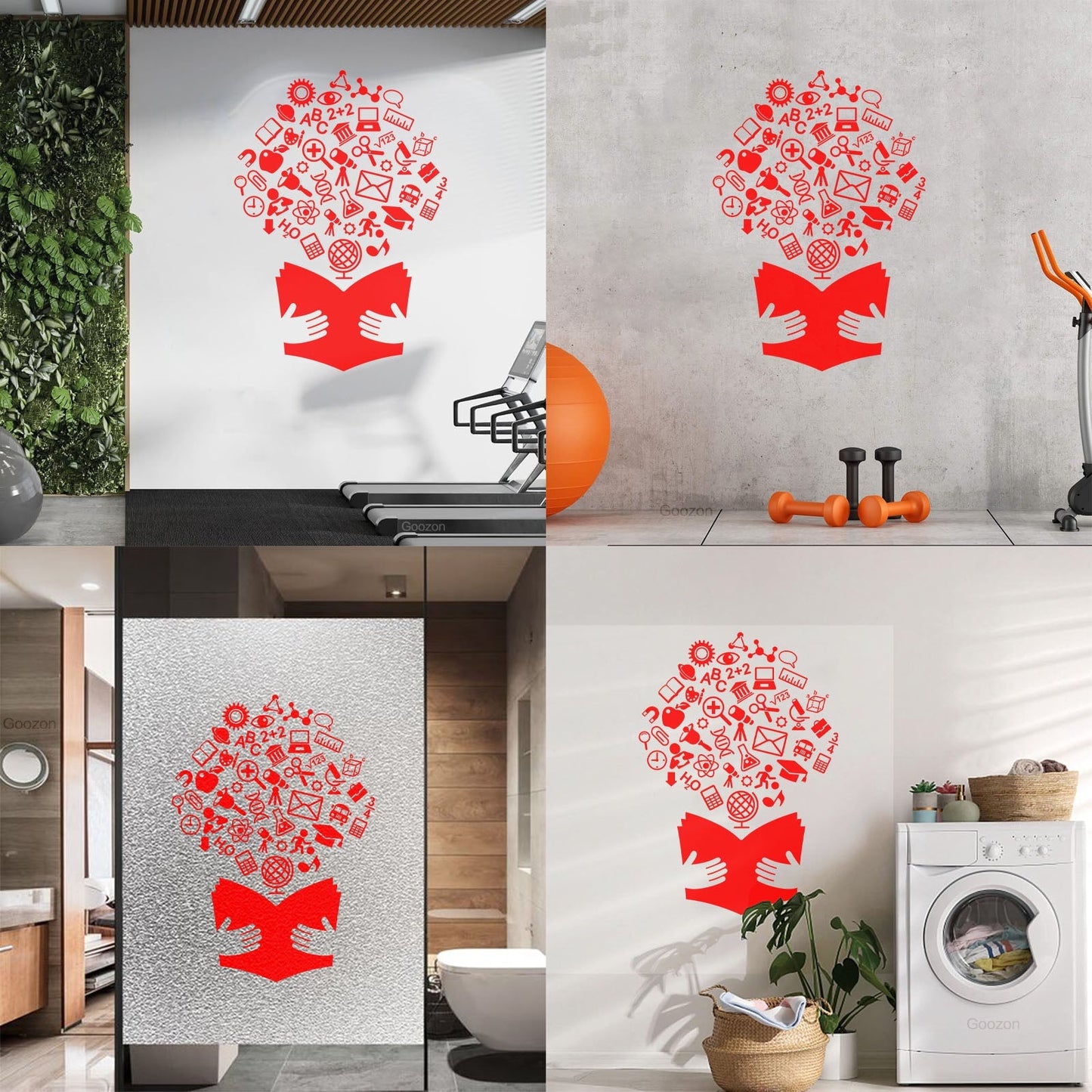 Wall Decals Paster Paper School Textbook Book Science Classroom Art Decoration