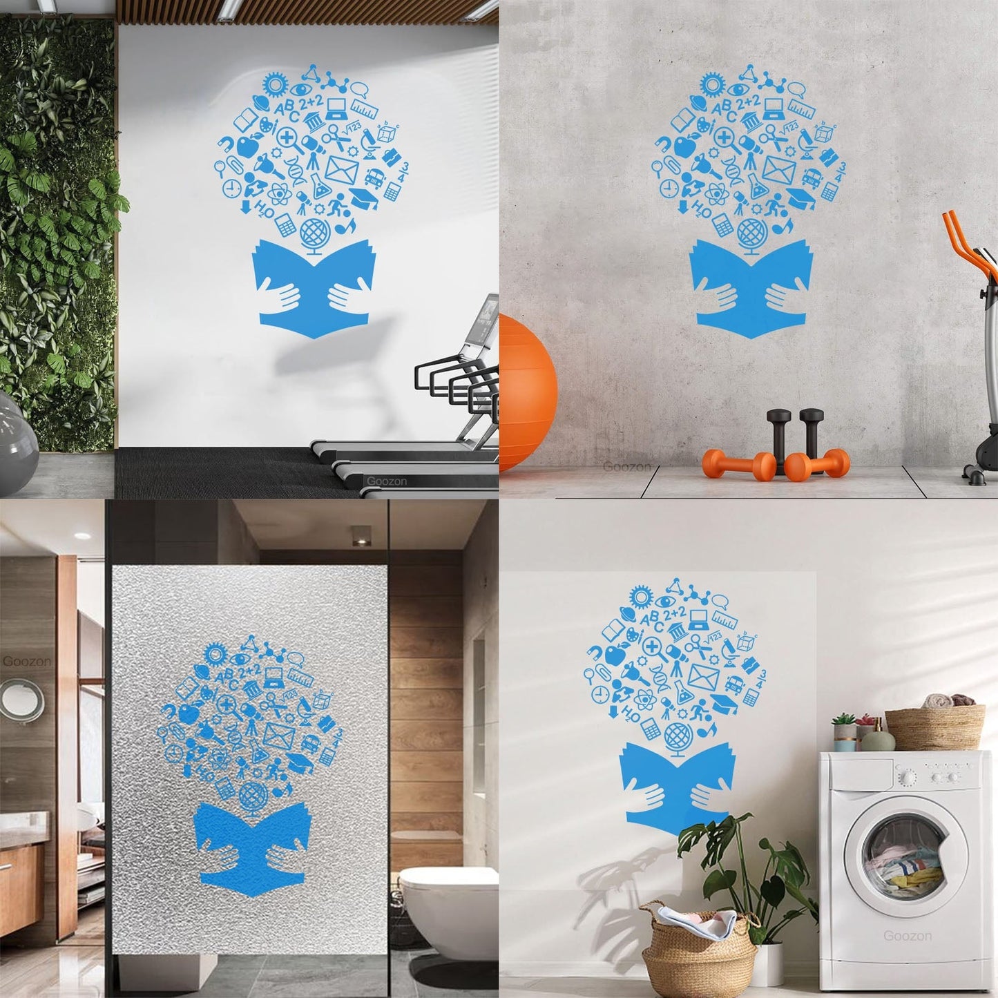 Wall Decals Paster Paper School Textbook Book Science Classroom Art Decoration