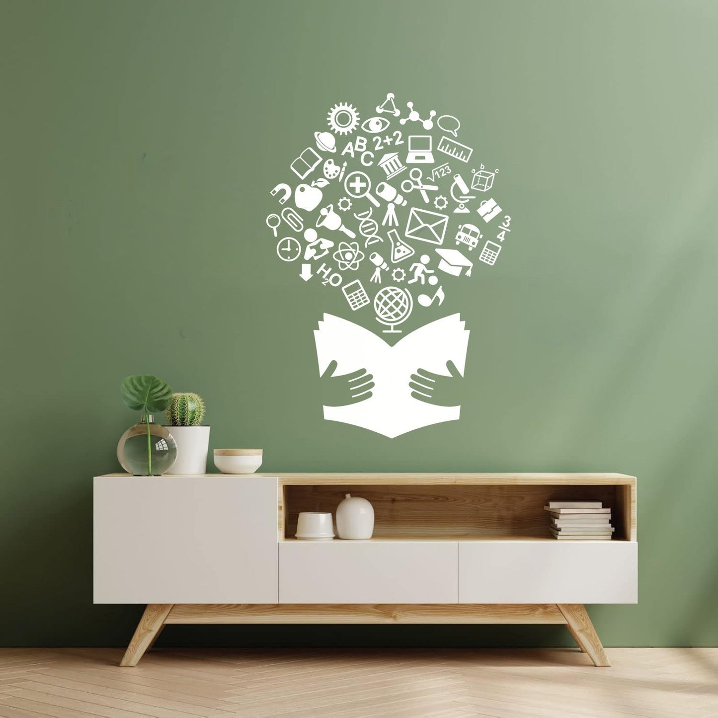 Wall Decals Paster Paper School Textbook Book Science Classroom Art Decoration