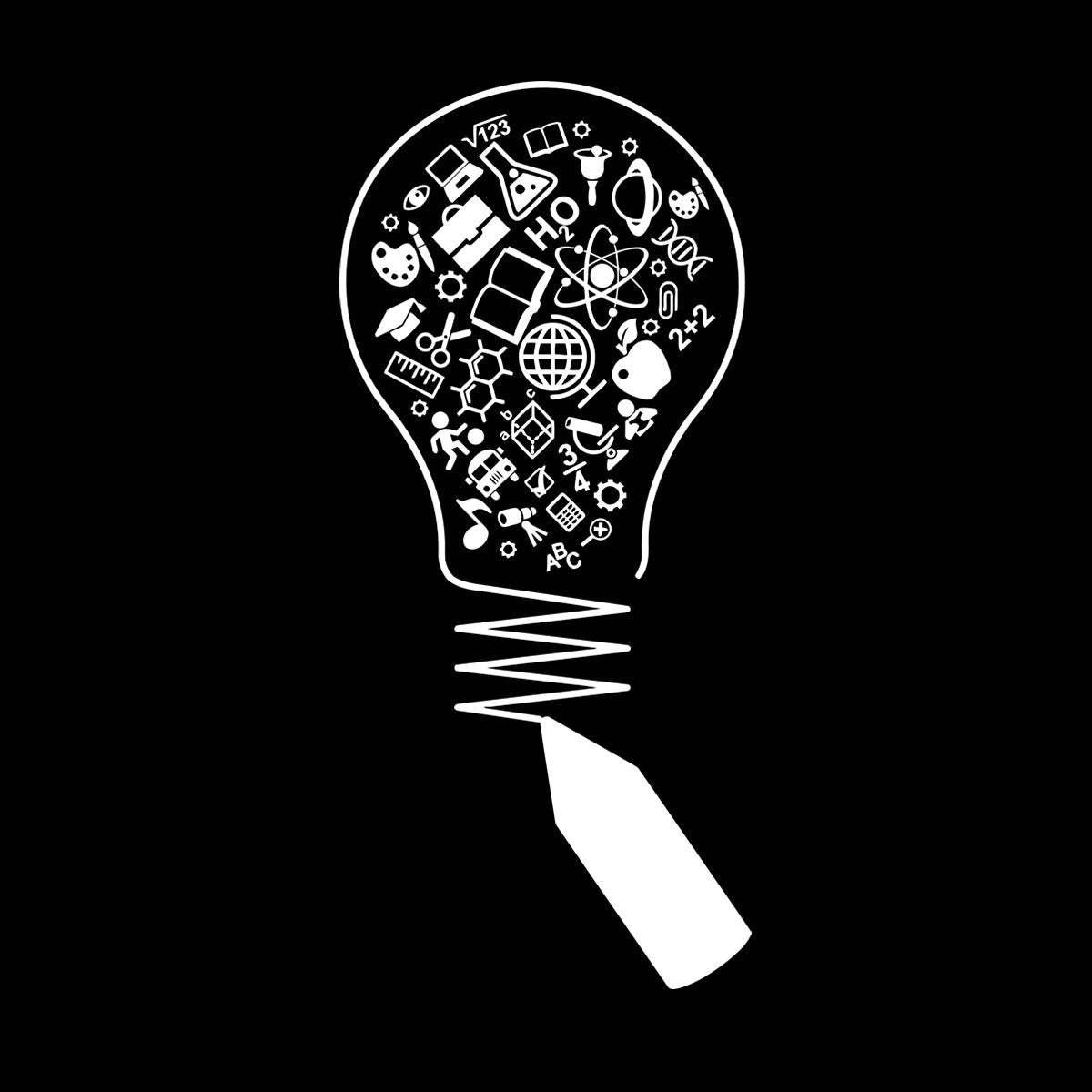 Vinyl Wall Stickers Science Open Book Lamp Physics School Wall Beautification