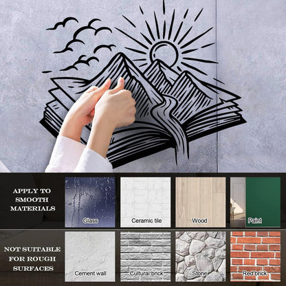 Engraving Stickers Table Teen Book World Natural Adventure Easy Installation